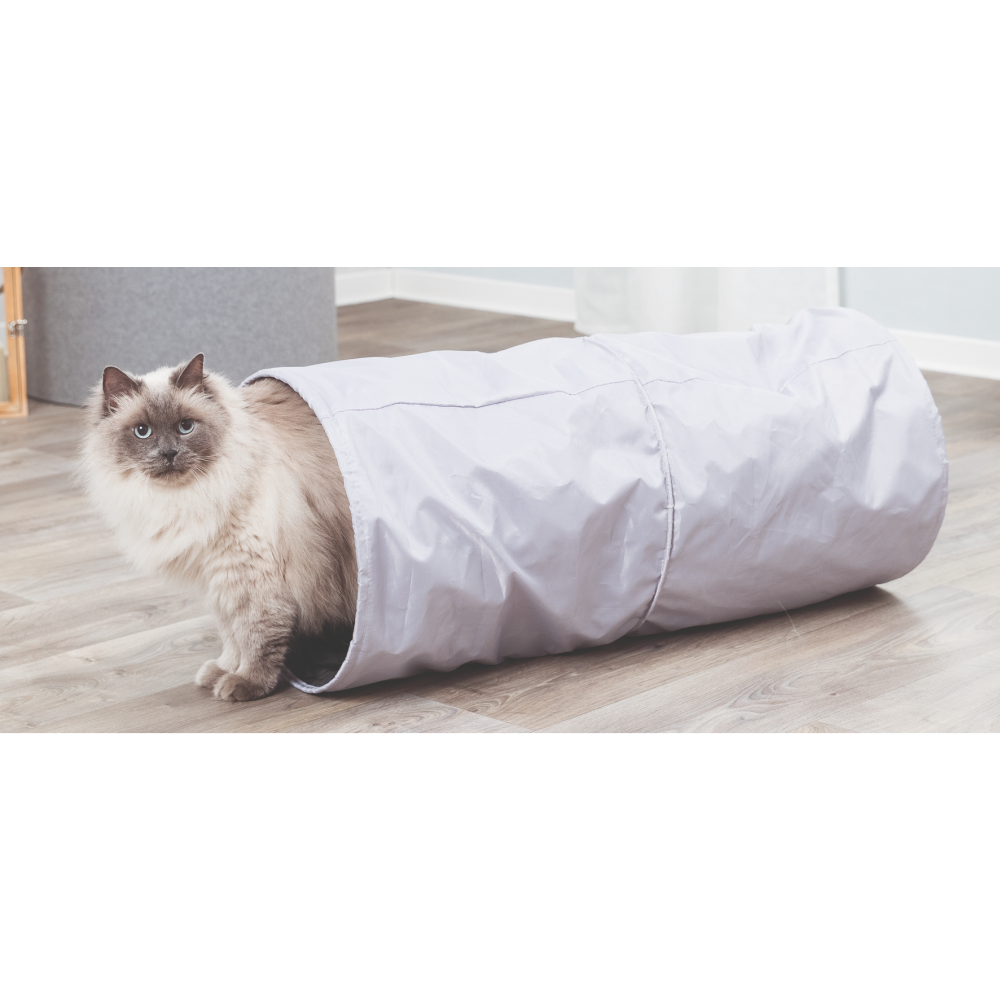 Trixie Playing Tunnel Toy for Cats (Grey) Cats-Toys Trixie