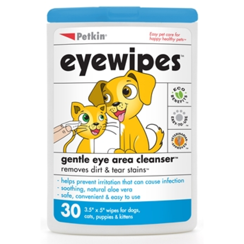 Petkin Eye Care Wipes for Dogs and Cats Both-Grooming Supplies Petkin 30 Wipes