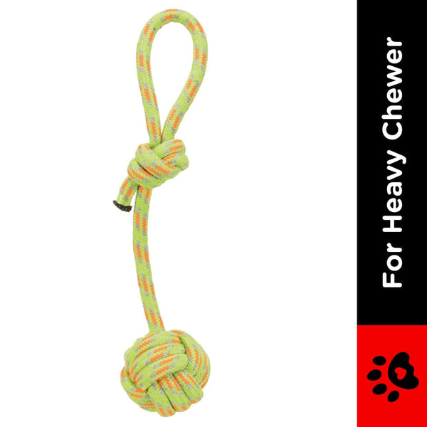 Trixie Playing Rope with Woven in Ball Toy for Dogs (Green)