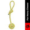 Trixie Playing Rope with Woven in Ball Toy for Dogs (Green)