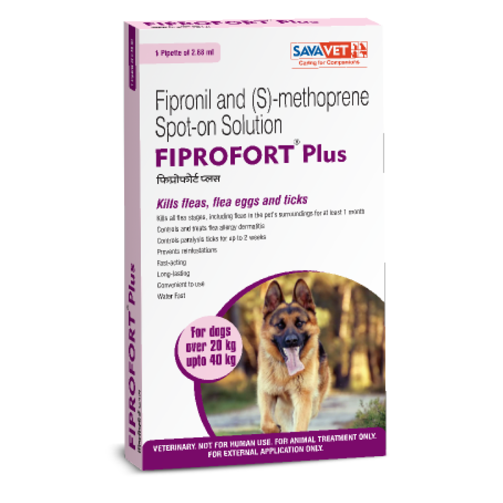 Savavet Fiprofort Plus Dog Tick and Flea Control Spot On