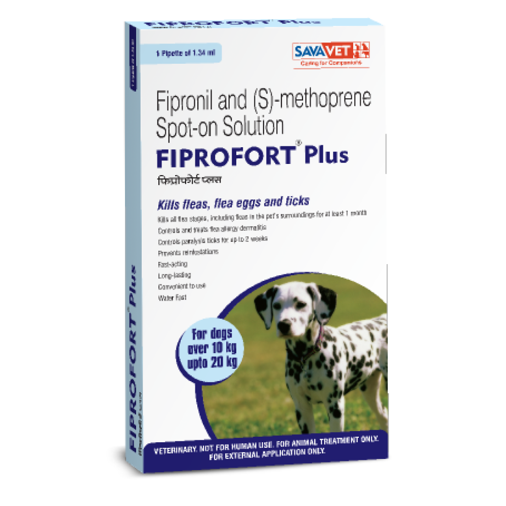 Dewormer and Tick & Flea Control Spot On Combo for Medium Dogs (10-20 kg)
