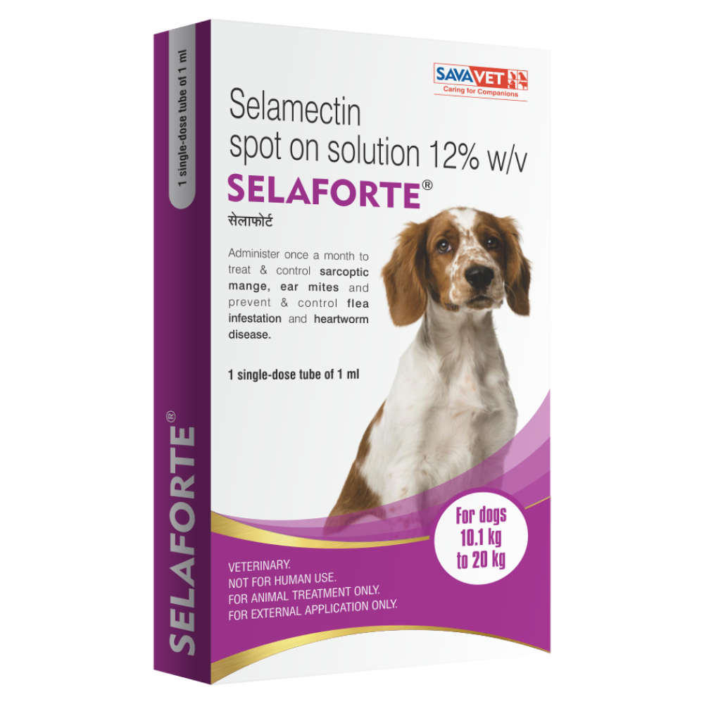 Savavet Selaforte Selamectin for Dogs – Tick & Flea Control Spot-On ...