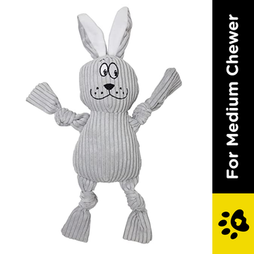 Fofos Fluffy Rabbit Toy for Dogs (Grey)