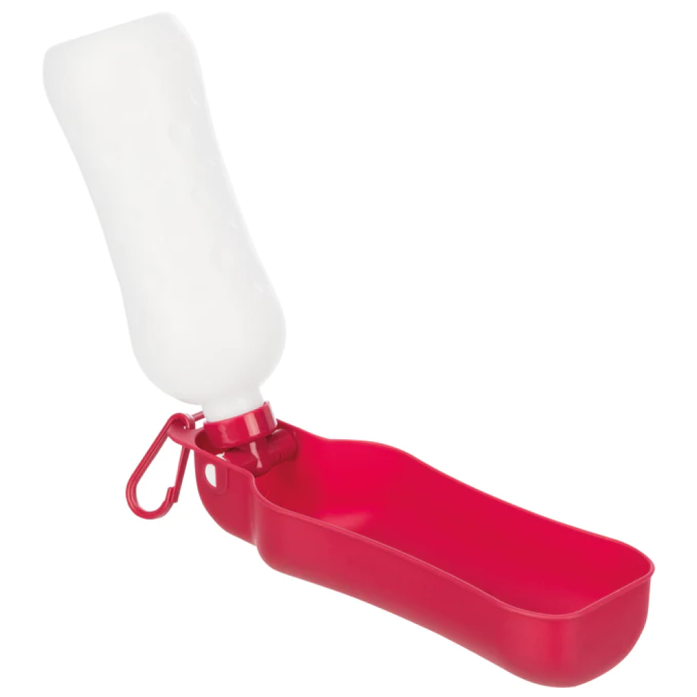Trixie Travel Bottle with Bowl for Dogs and Cats (Red) Both-Bowls & Feeders Trixie 700mL