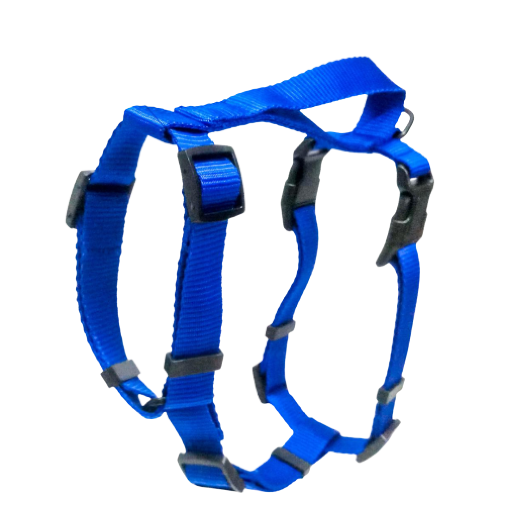 Vama Leathers Sure Fit Soft & Strong Nylon Harness for Dogs (Cool Blue)