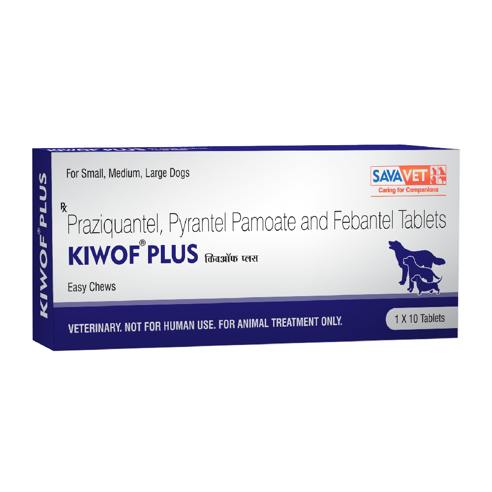 Savavet Kiwof Plus Dog Dewormer and Vaav Syrup for Dogs Combo