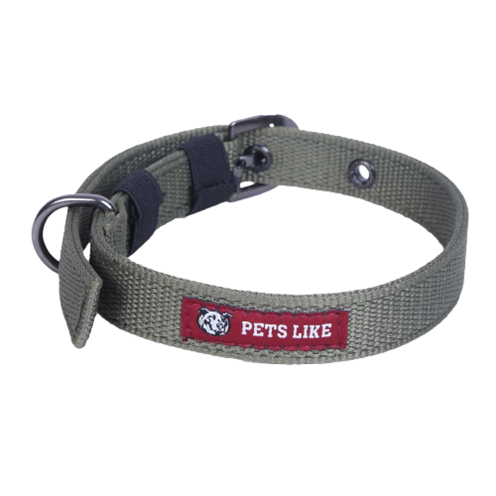 Pets Like Polyester Collar for Dogs (Green)