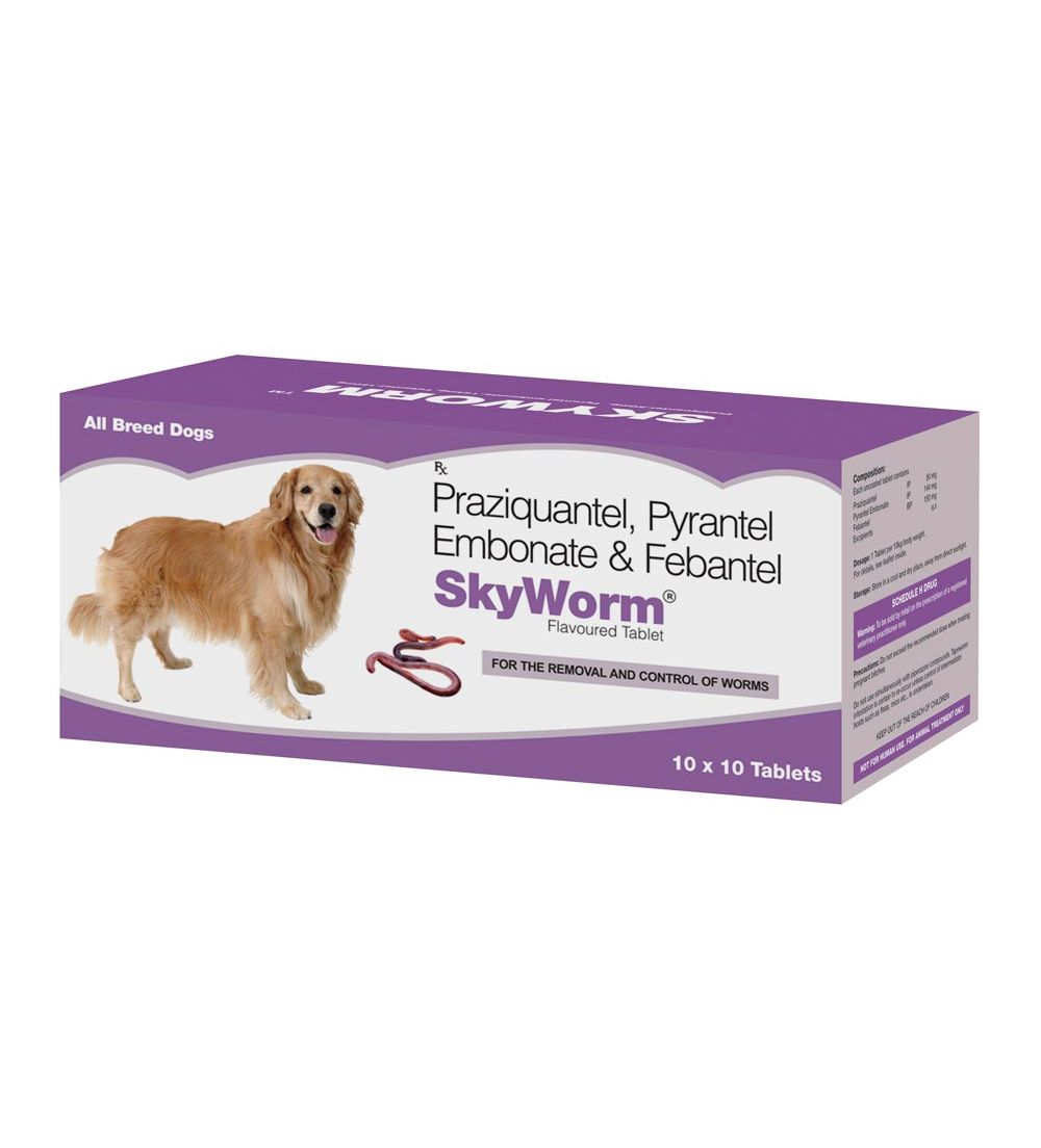 Skyec Skyworm Dog Dewormer and Petup Multi Vitamin Supplement for Dogs Combo