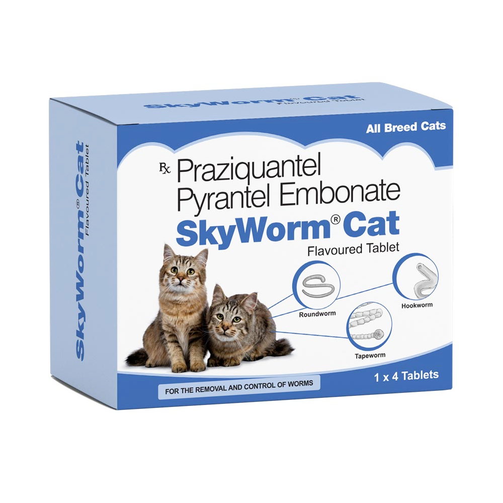 Skyec Skyworm Cat Deworming Tablet (pack of 4 tablets)