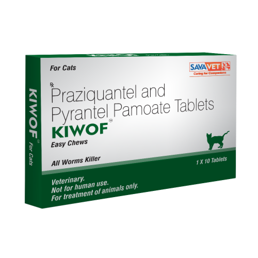 Savavet Kiwof Cat Deworming Tablet and Savavet Vaav Syrup for Cats Combo