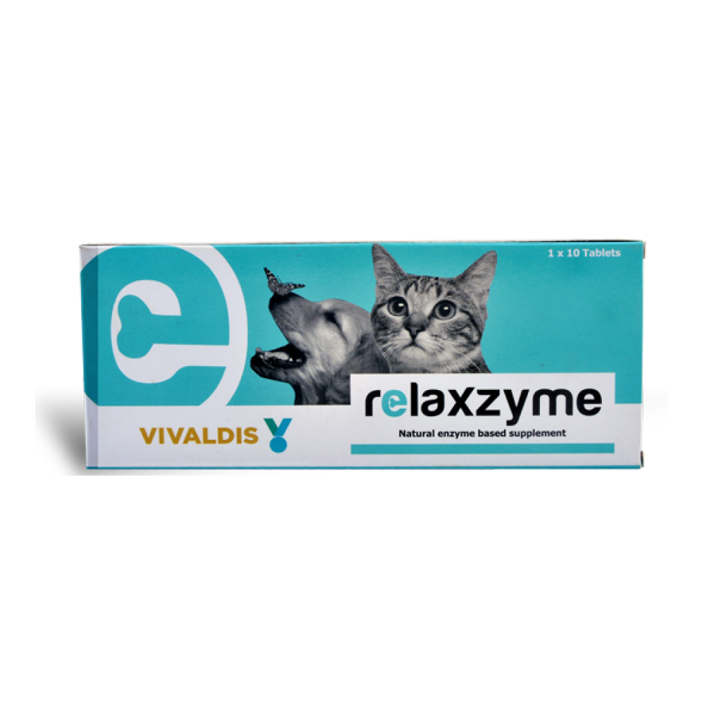Vivaldis Relaxzyme Wound Healing Tablet for Cats and Small Dogs (pack of 10 tablets) Both-Pharmacy Vivaldis Pharmacy 1 Pack (10 tablets)