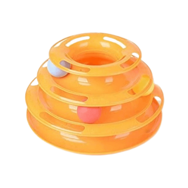Durapet Stainless Steel Bowl, Fofos Poop Bag Refills and Emily Pets Interactive Tower of Tracks for Cats Combo