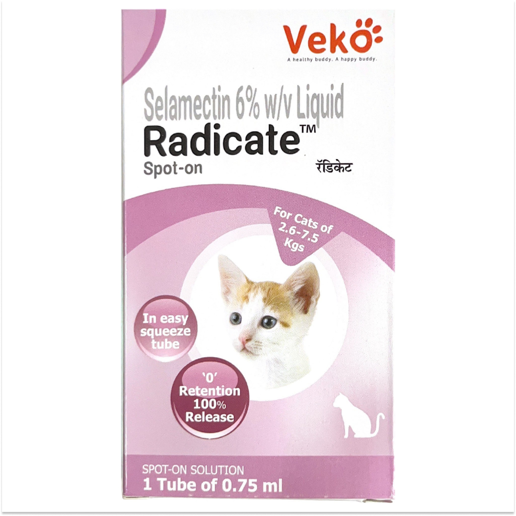 Purchase Veko Radicate Spot-On for cats, a highly effective solution for controlling ticks and fleas in cats. 