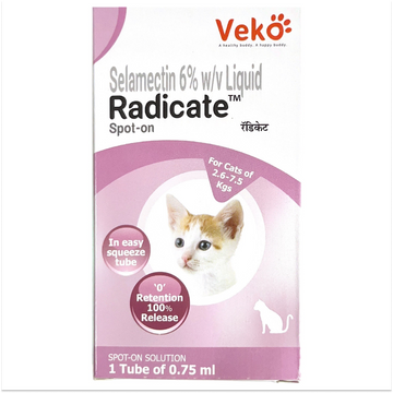 Veko Radicate (Selamectin) Tick and Flea Control Spot On for Cats