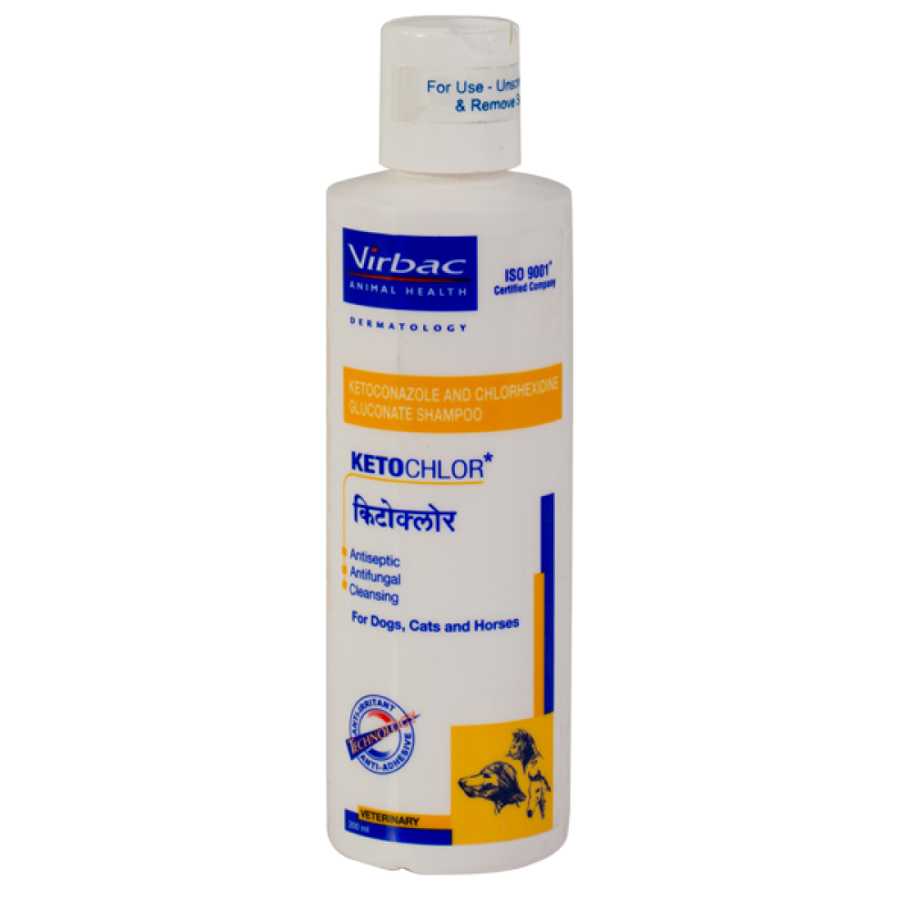 Petcare Petben Benzoyl Peroxide Shampoo 200ml and Virbac Ketochlor Shampoo 200ml for Dogs & Cats Combo Both-Pharmacy Exclusive Combo