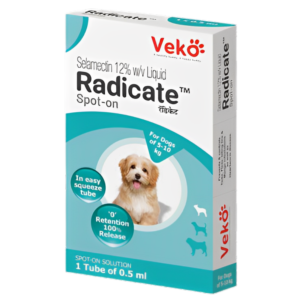 Veko Radicate (Selamectin) Tick and Flea Control Spot On for Dogs