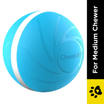 Cheerble Wicked Ball Interactive Toy for Dogs (Blue)