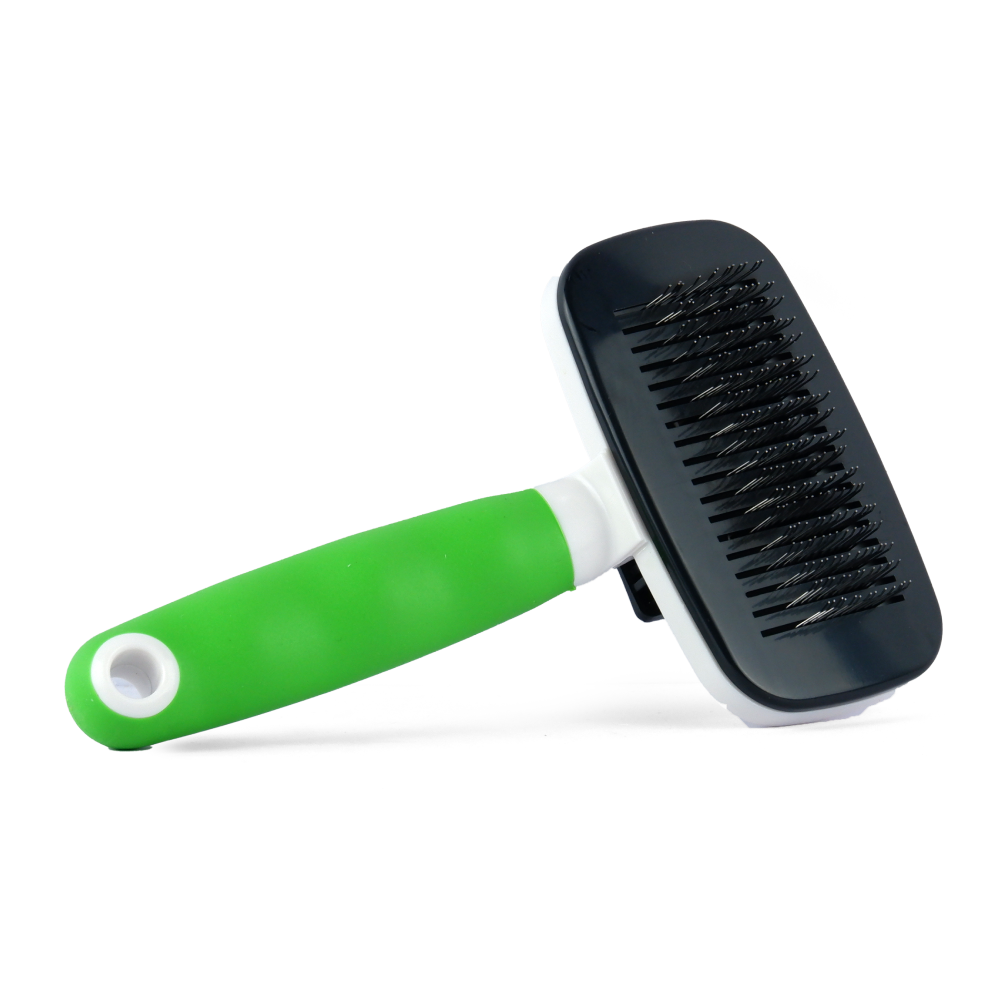 Wahl Self Cleaning Slicker Brush for Pets (Green) Both-Grooming Supplies Wahl
