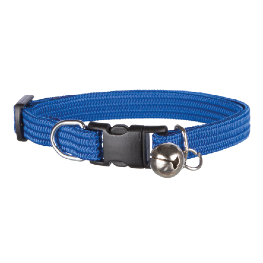 Trixie Elastic Collars with Bell for Cats (Blue) Cats-Collar, Leashes, harnesses Trixie One Size:11in Neck