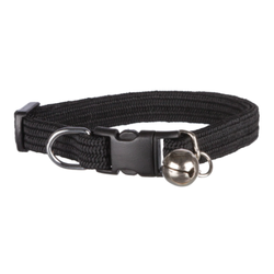 Trixie Elastic Collars with Bell for Cats (Black)