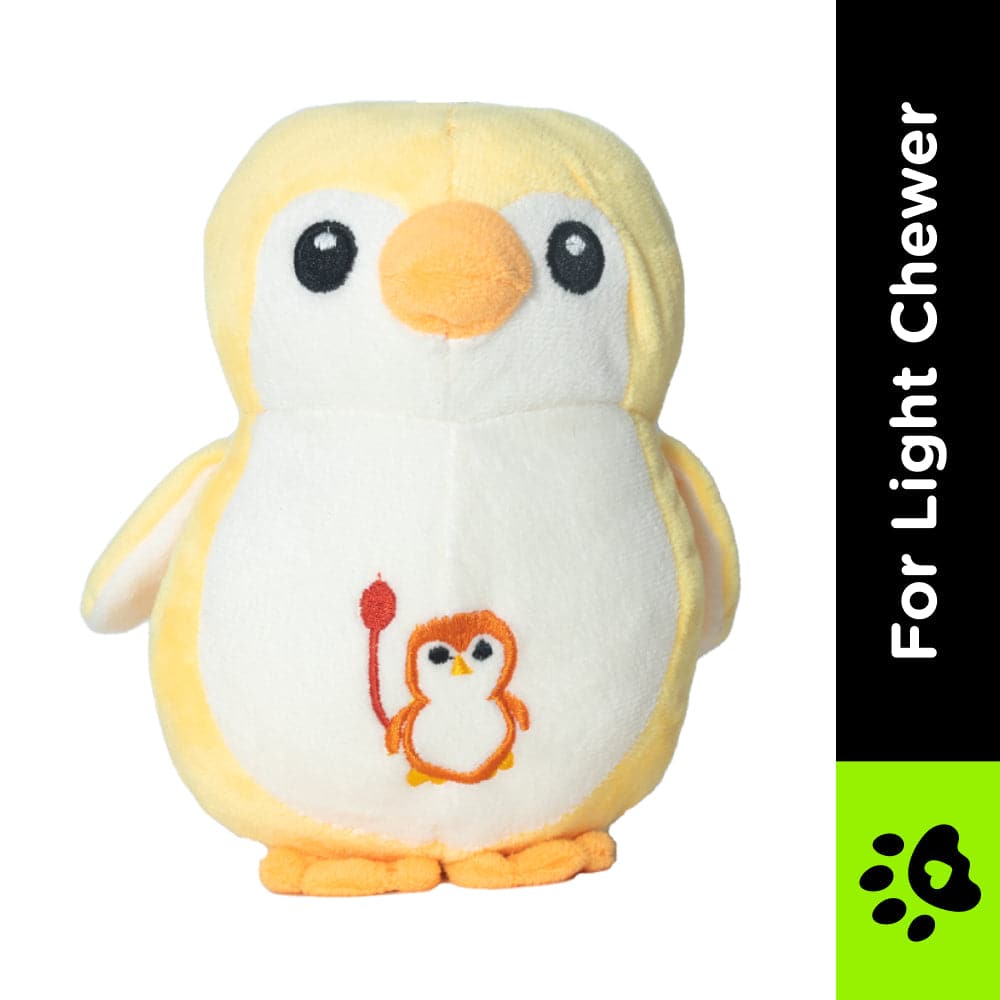 Pet And Parents Baby Penguin Toy for Dogs (Yellow)