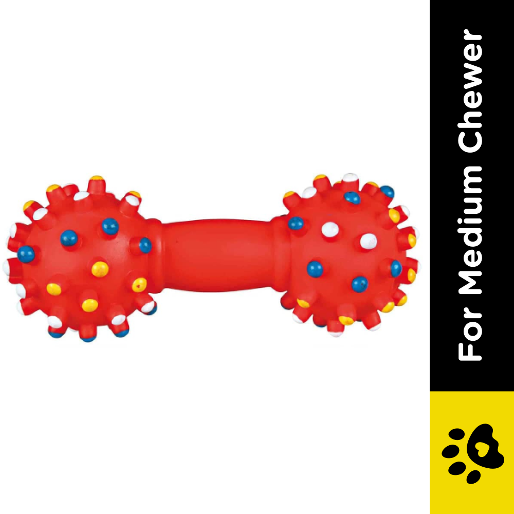Trixie Vinyl Dumbbell Toy for Dogs (Red)