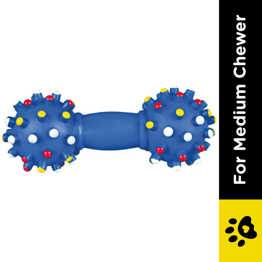 Trixie Vinyl Dumbbell Toy for Dogs (Blue)
