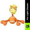 Trixie Animal Figures with Tennis Ball & Rope Toy for Dogs (Orange) Dogs-Toys Trixie