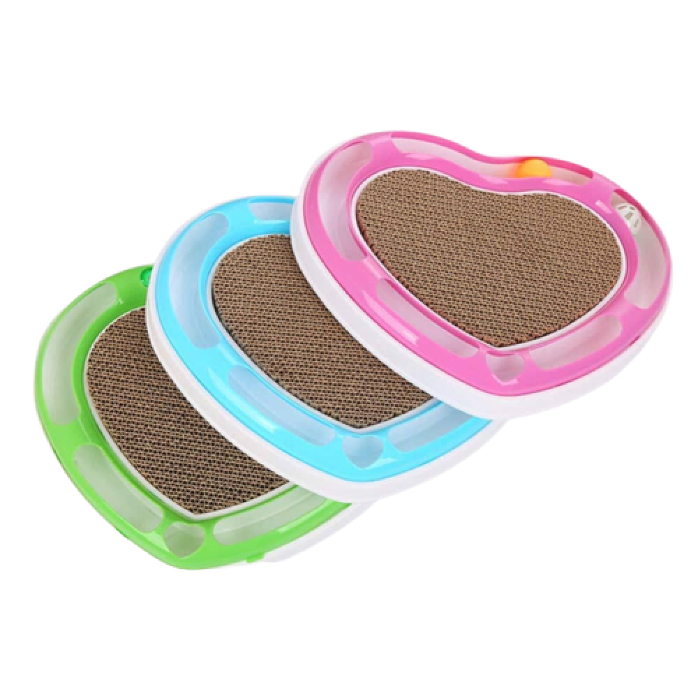 Pet Vogue Heart Shaped Scratcher Toy for Cats (Assorted)