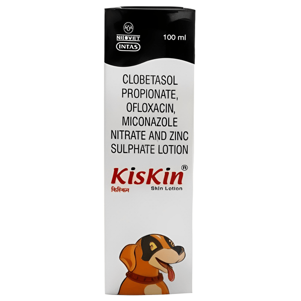 Intas Pomisol Ear Drops (15ml) and Kiskin Lotion (100ml) for Dogs & Cats Combo