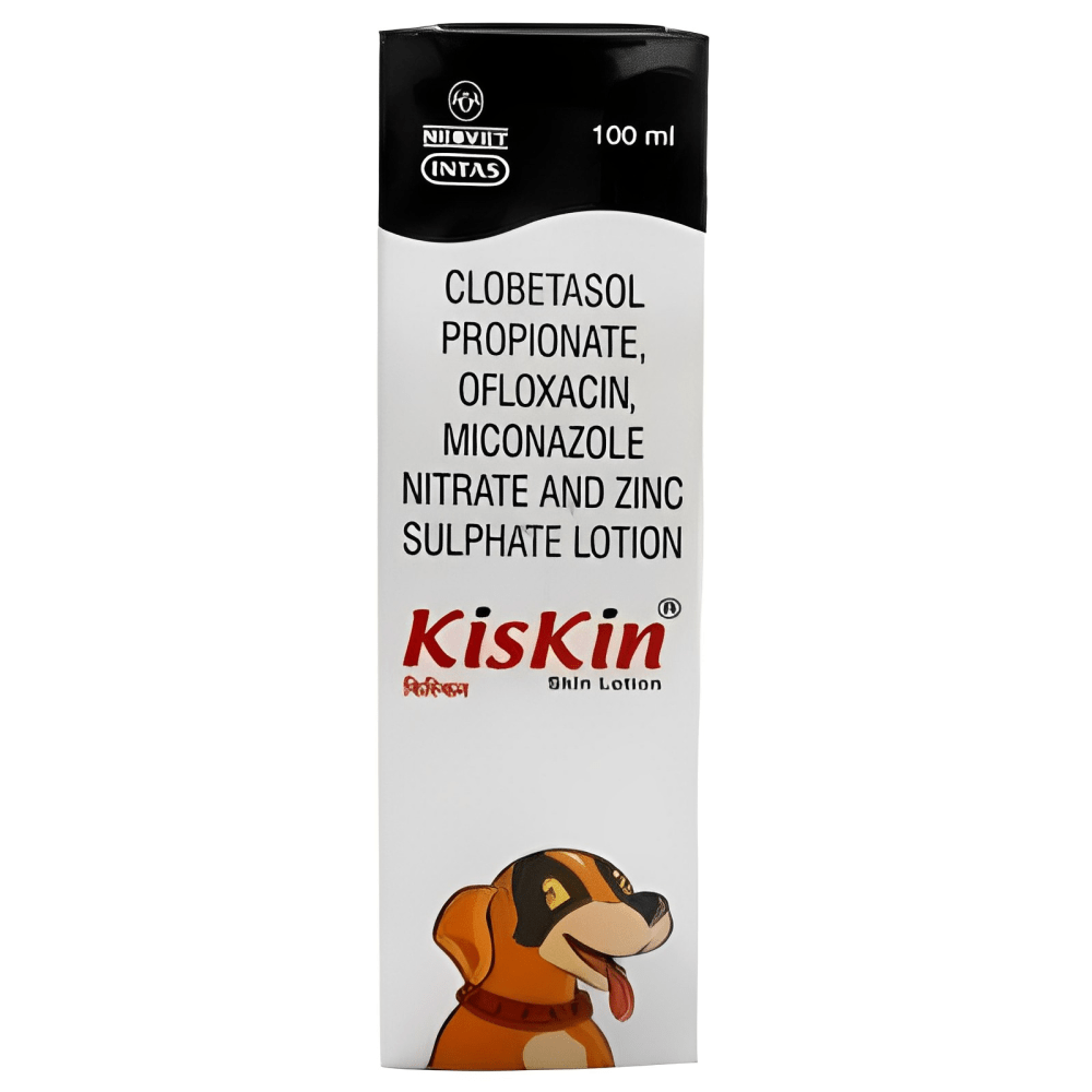 Vetoquinol Dermichlor Spray (100ml) and Intas Kiskin Lotion for Dogs and Cats (100ml) Combo Both-Pharmacy Exclusive Combo