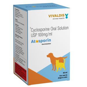 Vivaldis Atosporin (Cyclosporin) Oral Solution for Dogs & Cats (30ml)