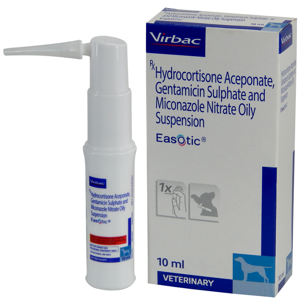 Virbac Epiotic Ear Cleanser (100ml) and Easotic Ear Drops (10ml) Combo Both-Pharmacy Virbac Pharmacy