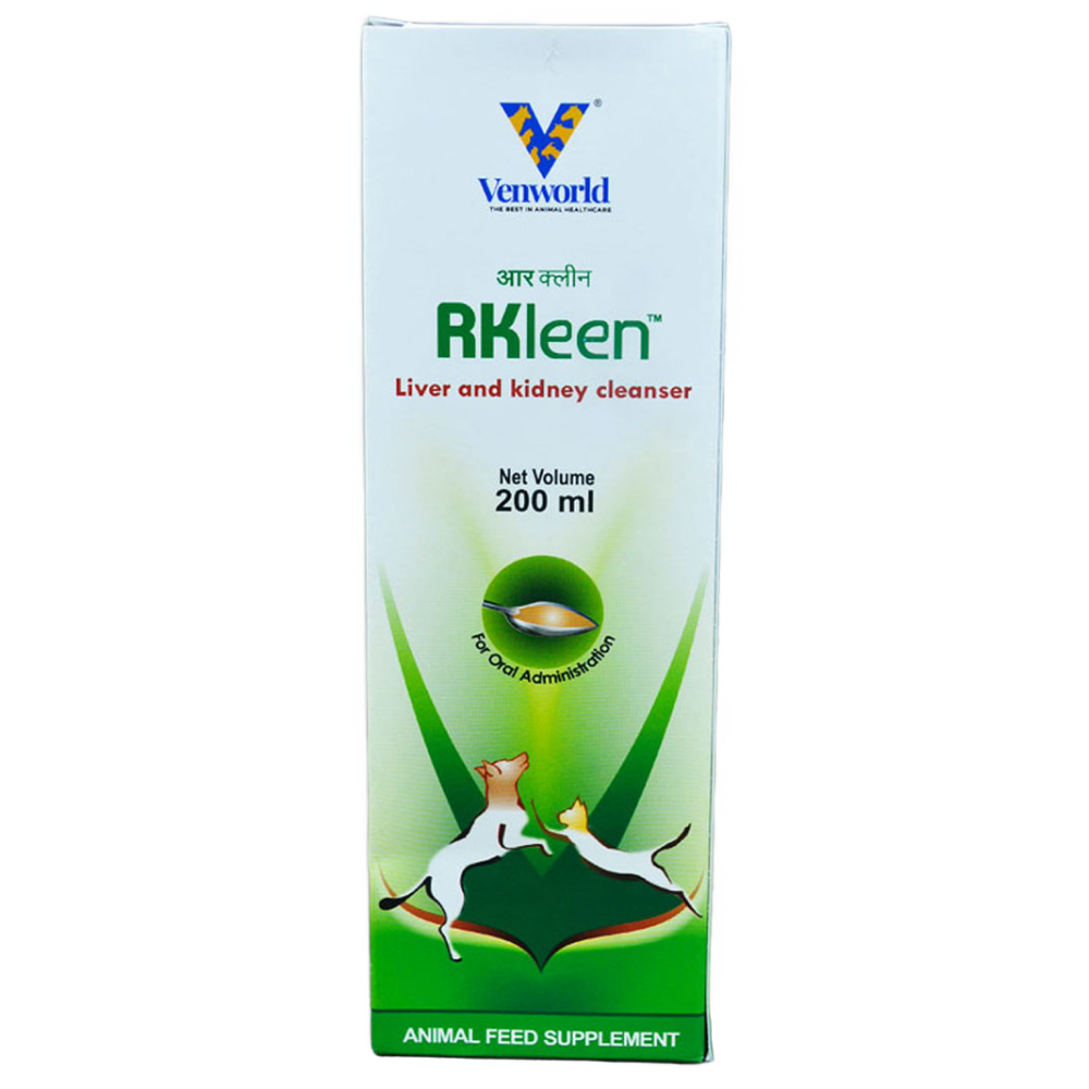 Venkys RKleen Syrup Liver & Kidney Support for Dogs & Cats (200ml) Both-Pharmacy Venkys Pharmacy 200mL