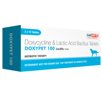 Savavet Doxypet (Doxycycline) Tablet for Dogs and Cats (pack of 10 tablets)