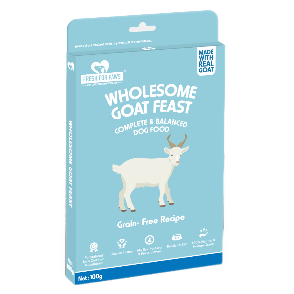 Fresh For Paws Wholesome Goat Feast and A Green Affair Grain Free & Vegan Dog Wet Food (Buy 1 Get 1 Free))