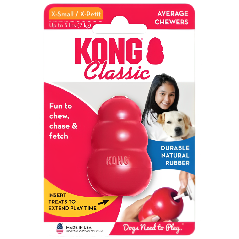 Kong Classic Toy for Dogs (Red) | For Aggressive Chewers