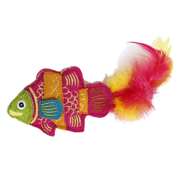 Kong Tropics Fish Pink Catnip Toy for Cats