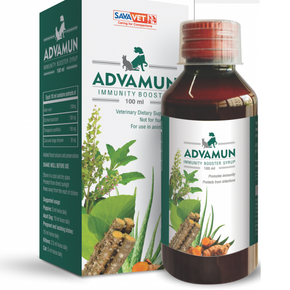 Savavet Advamun Immunity Booster Syrup for Dogs & Cats (200ml) Both-Pharmacy Savavet Pharmacy