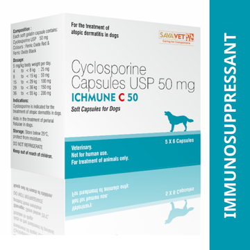 Savavet Ichmune C (Cyclosporine) Tablet for Dogs (pack of 6 tablets)