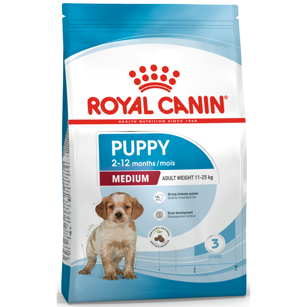 Royal Canin Medium Puppy Dog Dry and Wet Food Combo