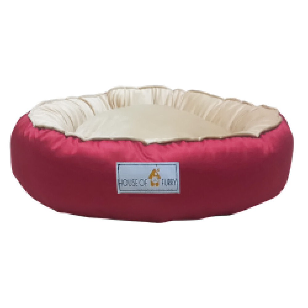 House of Furry Ultra Soft Velvet Luxury Donut Sofa Bed for Dogs and Cats (Multi Color)