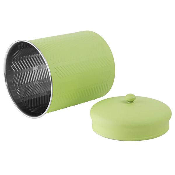 Pawpourri Chevron Emboss Treat Jar for Dogs and Cats (Green)