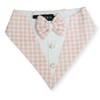 Floof & Co Cotton Tux Bandana for Dogs (Peach) Dogs-Clothing & Accessories Floof & Co Dropship