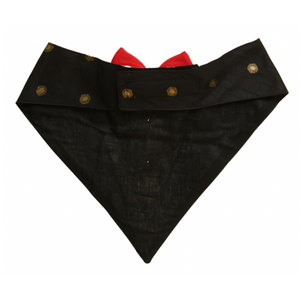 Floof & Co Silk Tux Bandana for Dogs (Black)