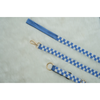 Floof & Co Checkered Leash & Collar (Blue & White)