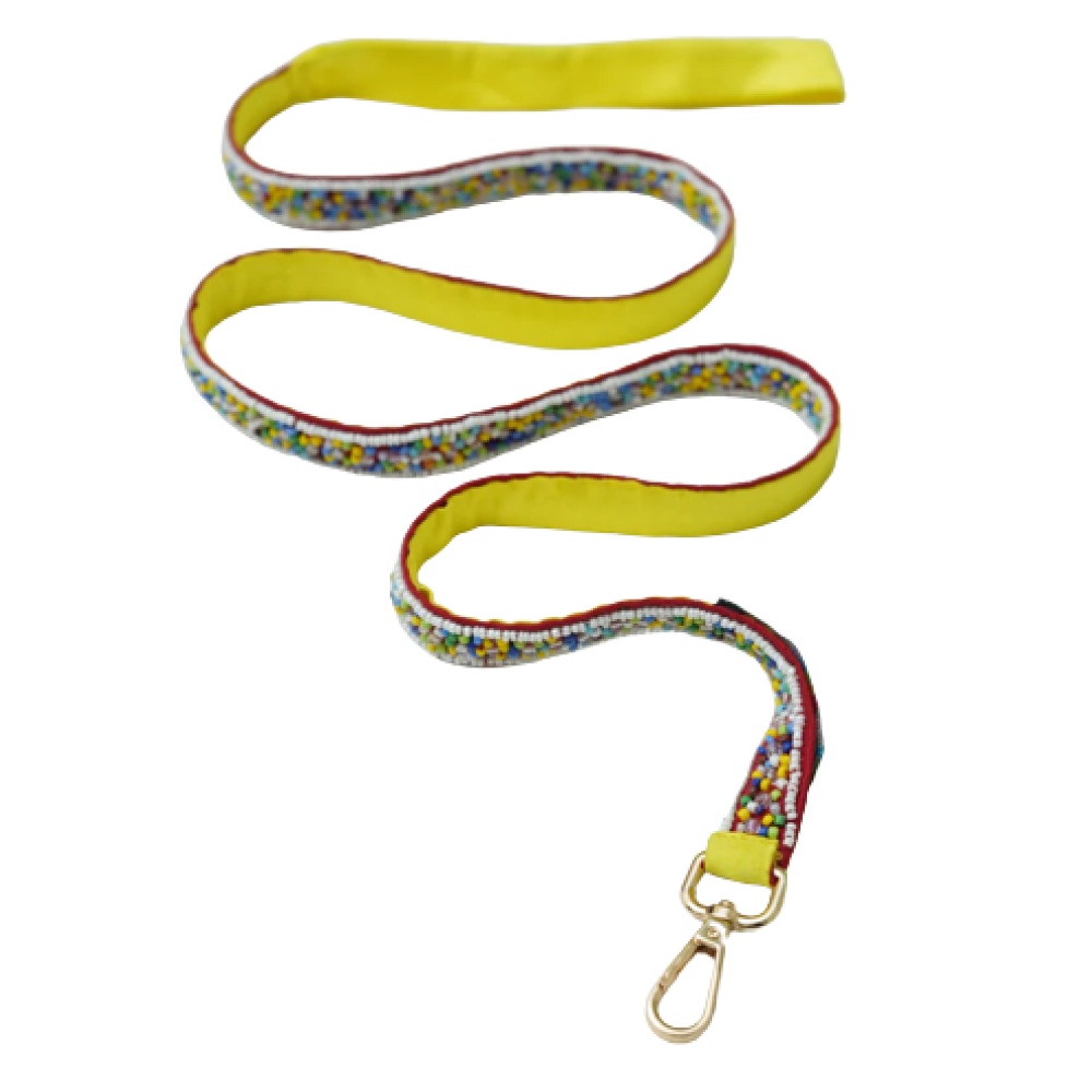 Floof & Co Sprinkles Leash & Collar (Yellow / Red)