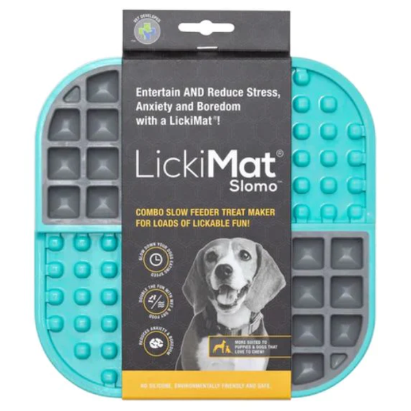 LickiMat SloMo Slow Feeder for Cats and Dogs (Turquoise)