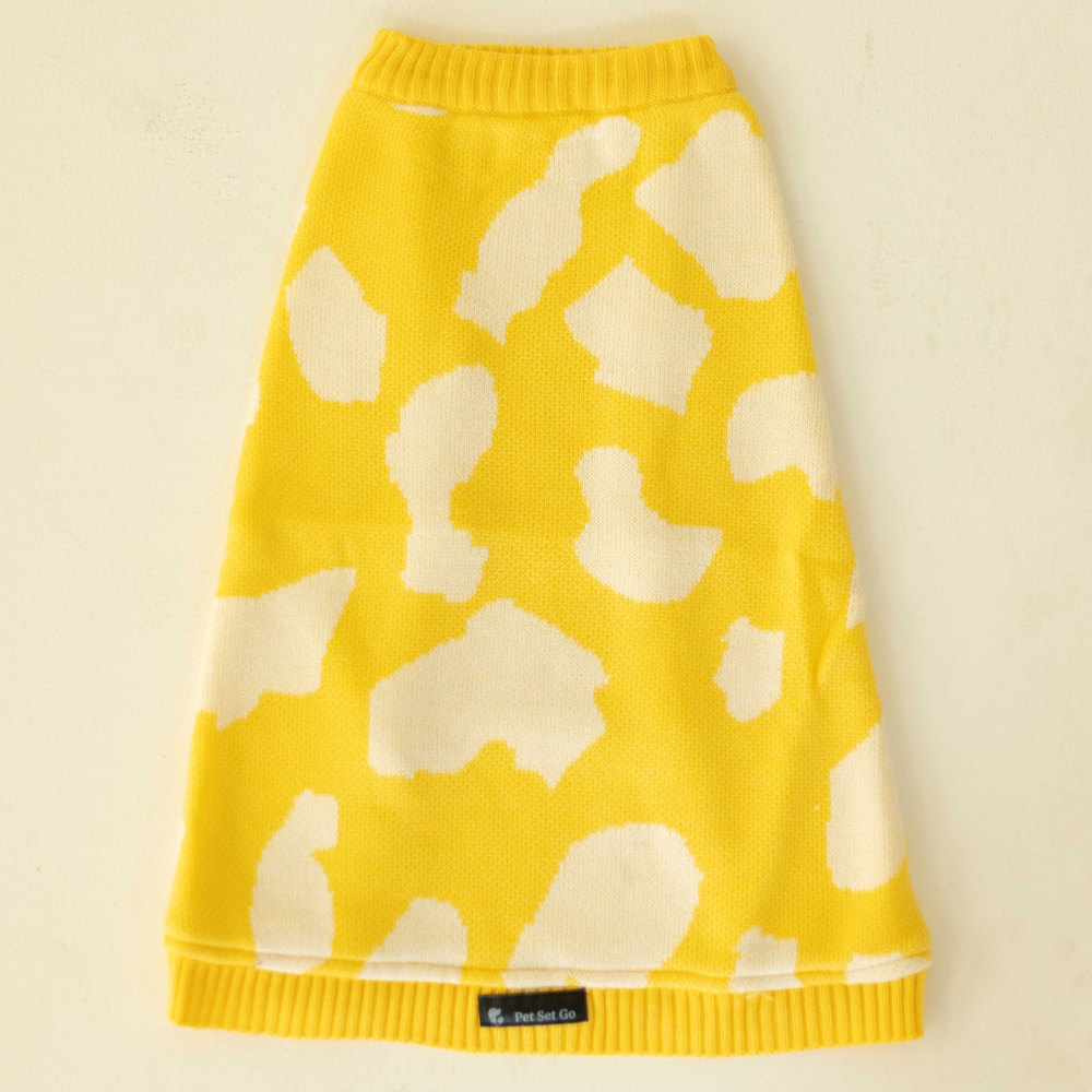 Pet Set Go Joey’s Sweater for Dogs and Cats (Yellow)